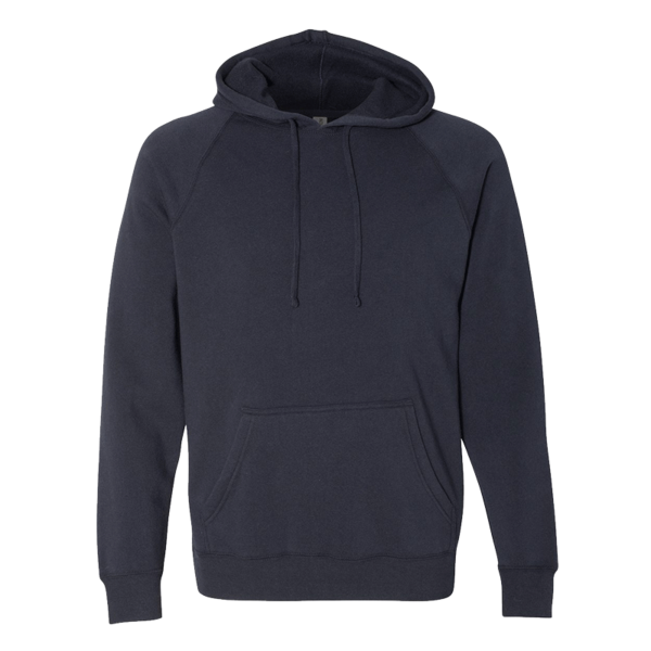 Independent Trading Co. Unisex Special Blend Raglan Hooded Sweatshirt, Classic Navy / Classic Navy, Front view