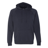 Independent Trading Co. Unisex Special Blend Raglan Hooded Sweatshirt, Classic Navy / Classic Navy, Front view