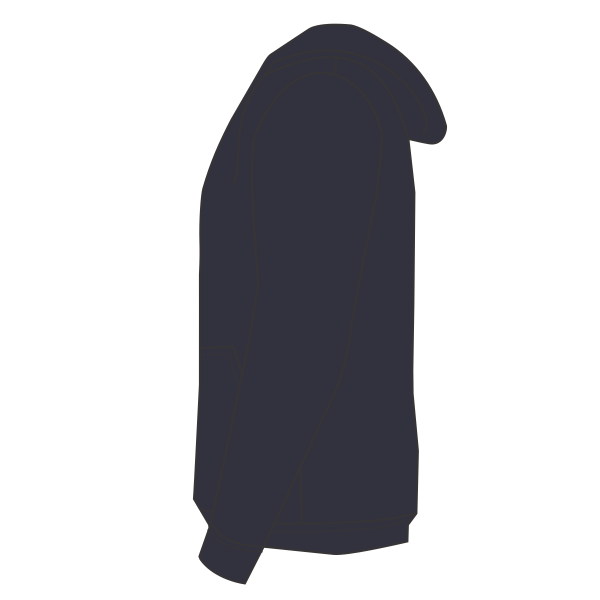 Independent Trading Co. Unisex Special Blend Raglan Hooded Sweatshirt, Classic Navy / Classic Navy, Left Sleeve (Long) view