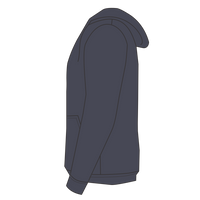Independent Trading Co. Unisex Special Blend Raglan Hooded Sweatshirt, Midnight Navy / Midnight Navy, Left Sleeve (Long) view