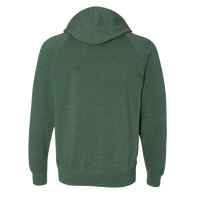 Independent Trading Co. Unisex Special Blend Raglan Hooded Sweatshirt, Moss / Moss, Back view