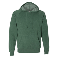 Independent Trading Co. Unisex Special Blend Raglan Hooded Sweatshirt, Moss / Moss, Front view