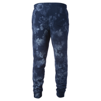 Independent Trading Co. Unisex Tie-Dyed Fleece Sweatpants, Tie Dye Navy, Back view