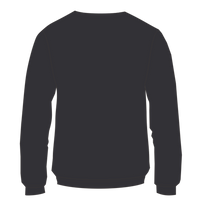 Independent Trading Co. Women's California Wave Wash Crewneck Sweatshirt, Black, Back view