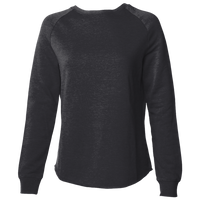 Independent Trading Co. Women's California Wave Wash Crewneck Sweatshirt, Black, Front view