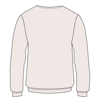 Independent Trading Co. Women's California Wave Wash Crewneck Sweatshirt, Bone, Back view