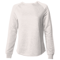 Independent Trading Co. Women's California Wave Wash Crewneck Sweatshirt, Bone, Front view