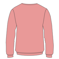 Independent Trading Co. Women's California Wave Wash Crewneck Sweatshirt, Dusty Rose, Back view