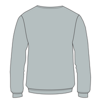 Independent Trading Co. Women's California Wave Wash Crewneck Sweatshirt, Sage, Back view