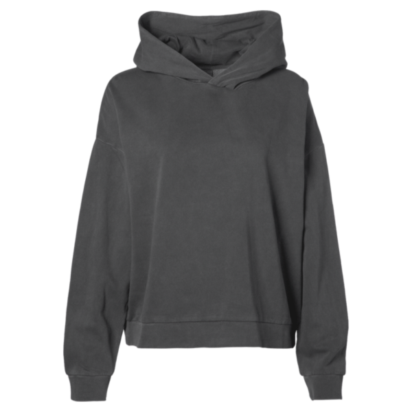 Independent Trading Co. Women's California Wave Wash Sunday Hooded Sweatshirt, Pigment Black, Front view