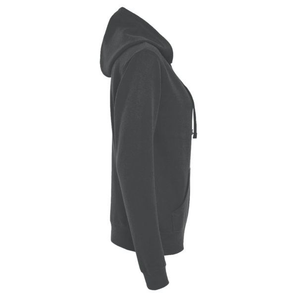 Independent Trading Co. Women's California Wave Wash Sunday Hooded Sweatshirt, Pigment Black, Right Sleeve view