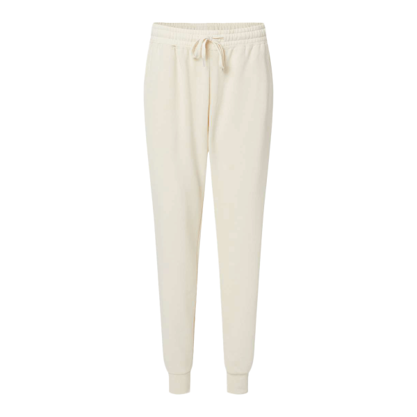 Independent Trading Co. Women's California Wave Wash Sweatpants, Bone, Front view