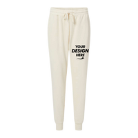 Independent Trading Co. Women's California Wave Wash Sweatpants, Bone, Front view, Mockup