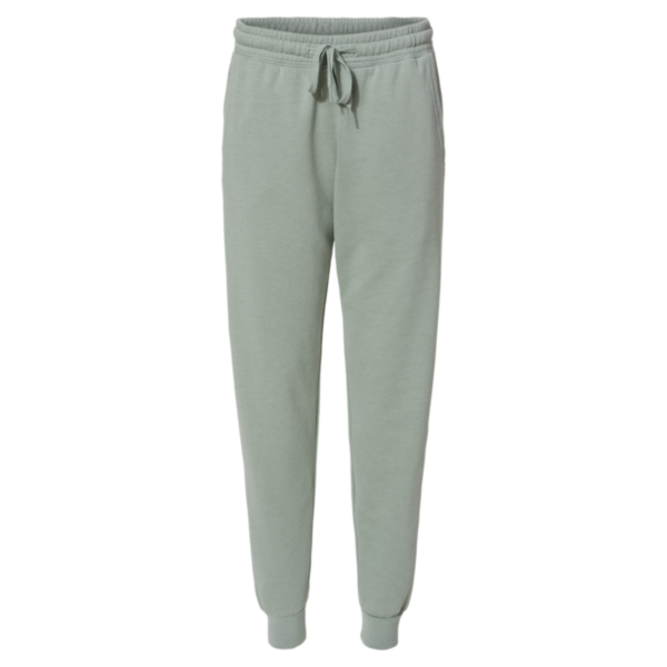 Independent Trading Co. Women's California Wave Wash Sweatpants, Sage, Front view