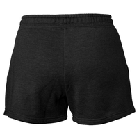 Independent Trading Co. Women’s Lightweight California Wave Wash Fleece Shorts, Black, Back view