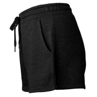Independent Trading Co. Women’s Lightweight California Wave Wash Fleece Shorts, Black, Left Side view