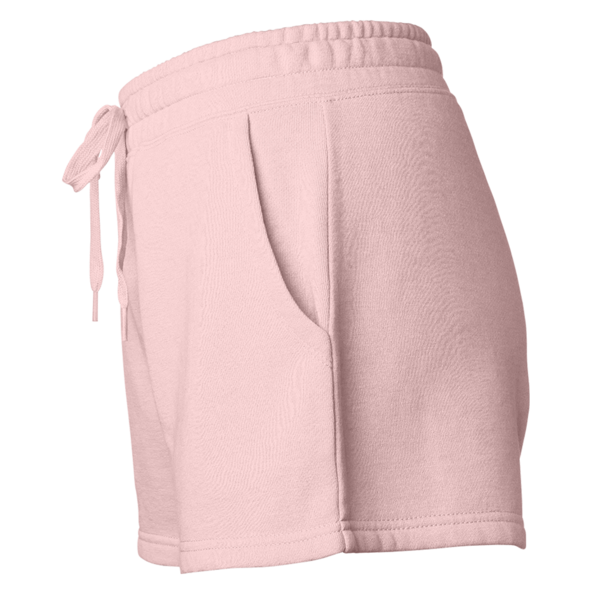 Independent Trading Co. Women’s Lightweight California Wave Wash Fleece Shorts, Blush, Left Side view