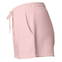 Independent Trading Co. Women’s Lightweight California Wave Wash Fleece Shorts, Blush, Left Side view