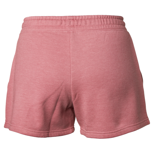 Independent Trading Co. Women’s Lightweight California Wave Wash Fleece Shorts, Dusty Rose, Back view