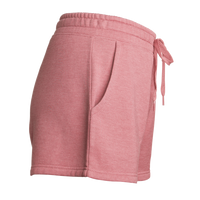 Independent Trading Co. Women’s Lightweight California Wave Wash Fleece Shorts, Dusty Rose, Right Side view