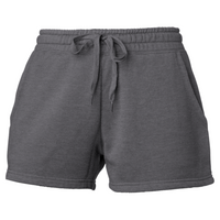 Independent Trading Co. Women’s Lightweight California Wave Wash Fleece Shorts, Shadow, Front view