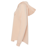 Independent Trading Co. Women’s Lightweight California Wave Wash Hooded Sweatshirt, Blush, Left Sleeve view