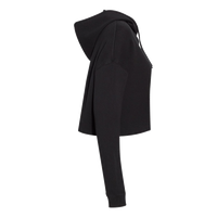 Independent Trading Co. Women’s Lightweight Crop Hooded Sweatshirt, Black, Right Sleeve view