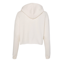 Independent Trading Co. Women’s Lightweight Crop Hooded Sweatshirt, Bone, Back view