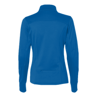 Independent Trading Co. Women's Poly-Tech Full-Zip Track Jacket, Aster Blue, Back view