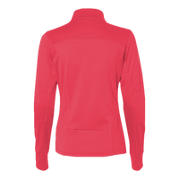 Independent Trading Co. Women's Poly-Tech Full-Zip Track Jacket, Coral, Back view