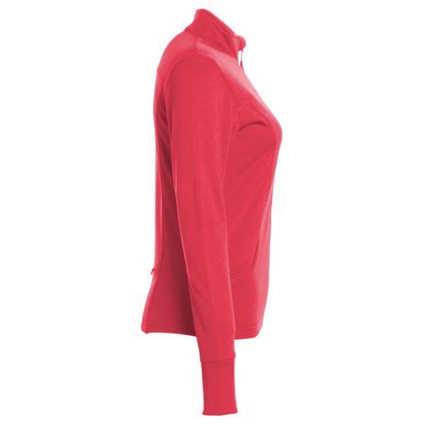 Independent Trading Co. Women's Poly-Tech Full-Zip Track Jacket, Coral, Right Sleeve view