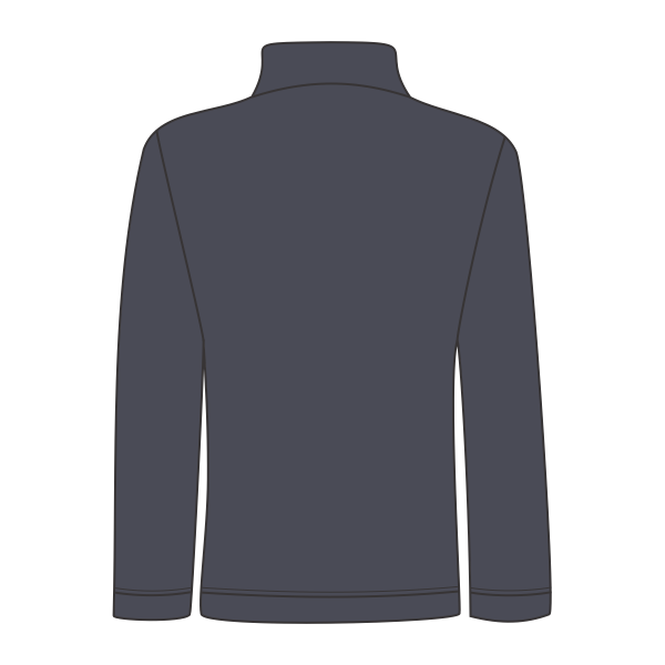 Independent Trading Co. Women's Puffer Jacket, Black, Back view
