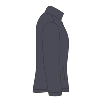 Independent Trading Co. Women's Puffer Jacket, Black, Right Sleeve view