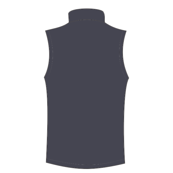 Independent Trading Co. Women's Puffer Vest, Black, Back view
