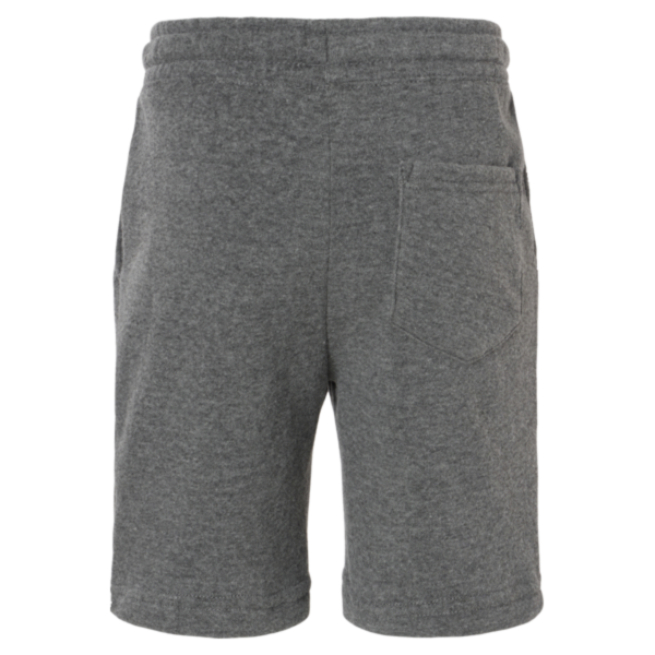 Independent Trading Co. Youth Lightweight Special Blend Fleece Shorts, Nickel, Back view