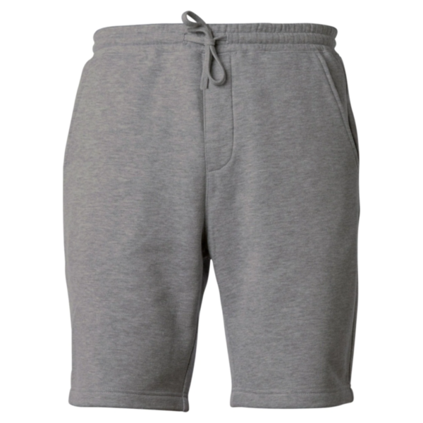 Independent Trading Co. Youth Lightweight Special Blend Fleece Shorts, Nickel, Front view