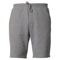 Independent Trading Co. Youth Lightweight Special Blend Fleece Shorts, Nickel, Front view