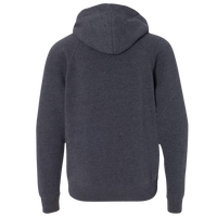 Independent Trading Co. Youth Lightweight Special Blend Raglan Hooded Sweatshirt, Midnight Navy / Midnight Navy, Back view