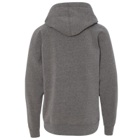 Independent Trading Co. Youth Lightweight Special Blend Raglan Hooded Sweatshirt, Nickel / Nickel, Back view