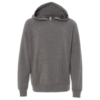 Independent Trading Co. Youth Lightweight Special Blend Raglan Hooded Sweatshirt, Nickel / Nickel, Front view