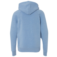 Independent Trading Co. Youth Lightweight Special Blend Raglan Hooded Sweatshirt, Pacific / Pacific, Back view