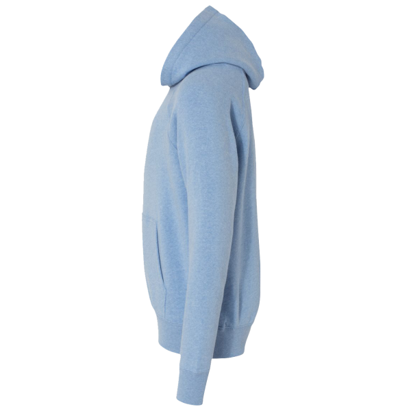 Independent Trading Co. Youth Lightweight Special Blend Raglan Hooded Sweatshirt, Pacific / Pacific, Left Sleeve view