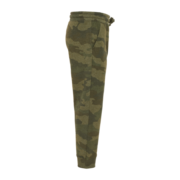 Independent Trading Co. Youth Lightweight Special Blend Sweatpants, Forest Camo Heather, Right Side view