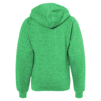 Independent Trading Co. Youth Midweight Full-Zip Hooded Sweatshirt, Alpine Green, Back view