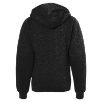 Independent Trading Co. Youth Midweight Full-Zip Hooded Sweatshirt, Black, Back view