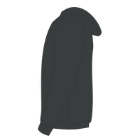 Independent Trading Co. Youth Midweight Full-Zip Hooded Sweatshirt, Charcoal Heather, Left Side view