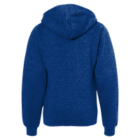 Independent Trading Co. Youth Midweight Full-Zip Hooded Sweatshirt, Royal Heather, Back view