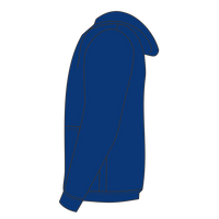 Independent Trading Co. Youth Midweight Full-Zip Hooded Sweatshirt, Royal Heather, Left Side view
