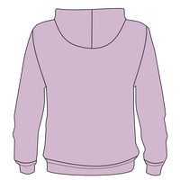 Independent Trading Co. Youth Midweight Tie-Dyed Hooded Sweatshirt, Tie Dye Cotton Candy, Back view