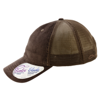 Infinity Her Women's Corduroy Cap, Chocolate / Tonal Fawn / Chocolate, Left Side view